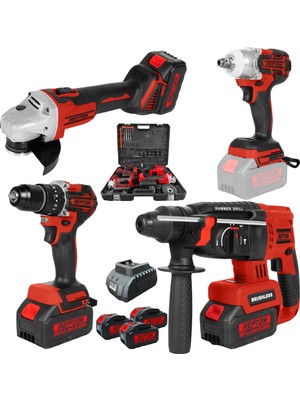 Repton Kömürsüz Motor Akülü 4’lü Set 3 Akülü 5AH.