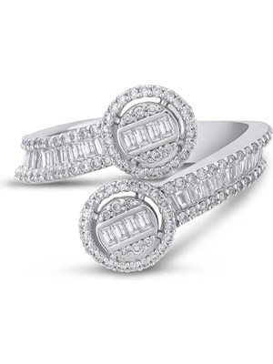 Pırlandia 0,78 Karat Pırlanta Baget Yüzük