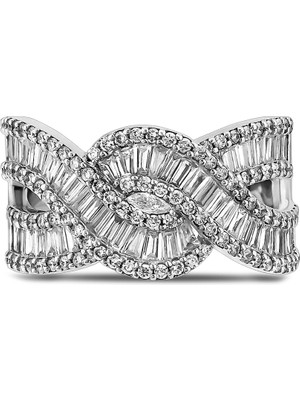 Pırlandia 1,38 Karat Pırlanta Baget Yüzük