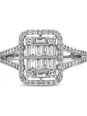 Pırlandia 0,73 Karat Pırlanta Baget Yüzük