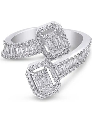 Pırlandia 0,79 Karat Pırlanta Baget Yüzük