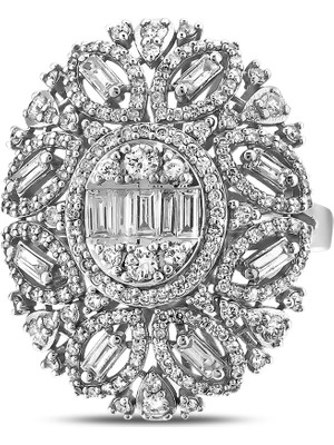 Pırlandia 1,55 Karat Pırlanta Baget Yüzük