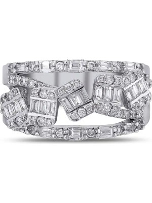 Pırlandia 0,85 Karat Pırlanta Baget Yüzük