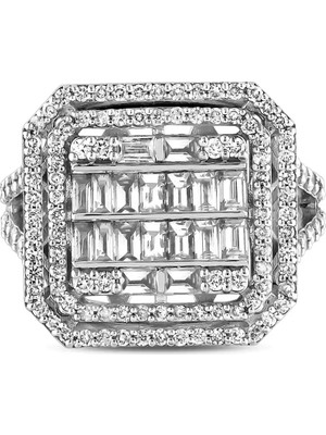 Pırlandia 1,42 Karat Pırlanta Baget Yüzük