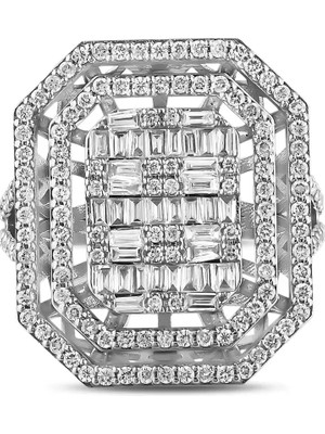 Pırlandia 1,28 Karat Pırlanta Baget Yüzük