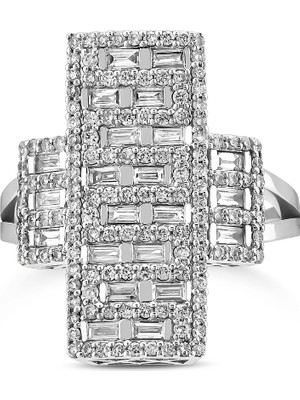 Pırlandia 0,97 Karat Pırlanta Baget Yüzük