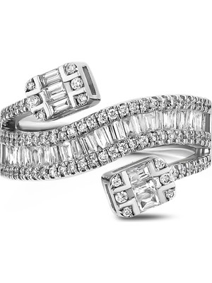 Pırlandia 0,85 Karat Pırlanta Baget Yüzük