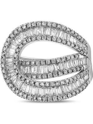 Pırlandia 1,56 Karat Pırlanta Baget Yüzük