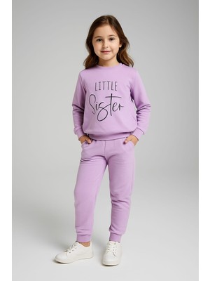 Sister Baskı 2 Ip Kız Çocuk Eşofman Takım