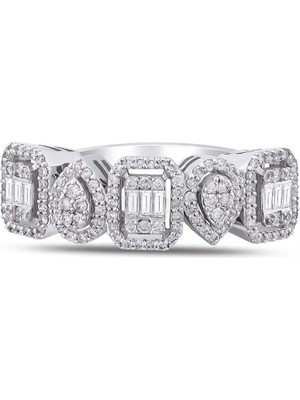 Pırlandia 0,71 Karat Pırlanta Baget Yüzük