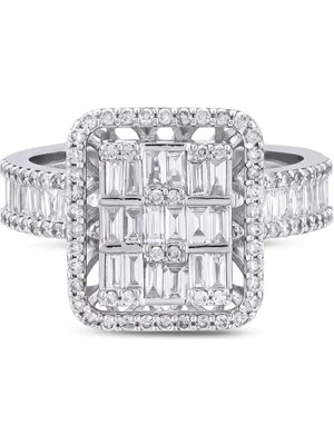 Pırlandia 1,09 Karat Pırlanta Baget Yüzük