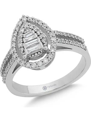 Pırlandia 0,53 Karat Pırlanta Baget Yüzük