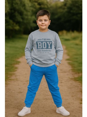 Boy Baskı 2 Ip Erkek Çocuk Eşofman Takım