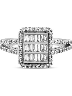 Pırlandia 0,55 Karat Pırlanta Baget Yüzük