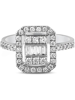 Pırlandia 0,55 Karat Pırlanta Baget Yüzük