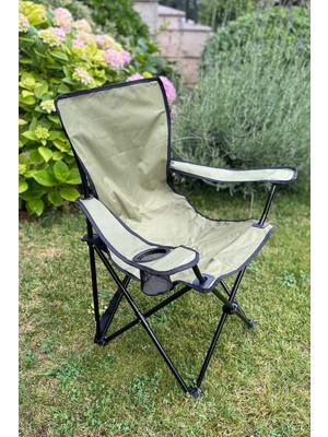 Primanova Ansan Kolçaklı Kamp Sandalyesi Haki M-KV31-33