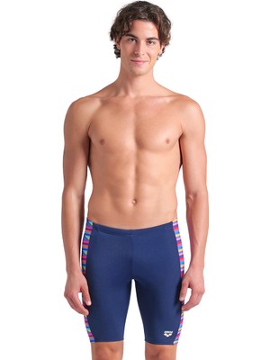 Racing Stripe Erkek Lacivert Yüzücü Mayosu 009078750