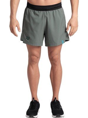 Solid Erkek Gri Günlük Stil Şort 005061600