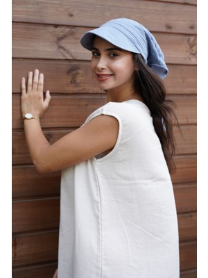 Pahta Müslin Siperli Bandana Şapka