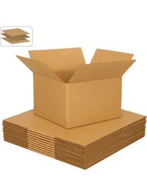 25X25X20 cm Koli-Kutu | 10 Adet | Hafif Eşya Kolisi Tek Oluklu 3mm Karton Kutu