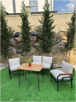 Kutay Bahçe Mobilyası, Balkon Takımı, Çay Seti Koltuk Takımı Cafe Mobilyası 2-1-1 Masalı