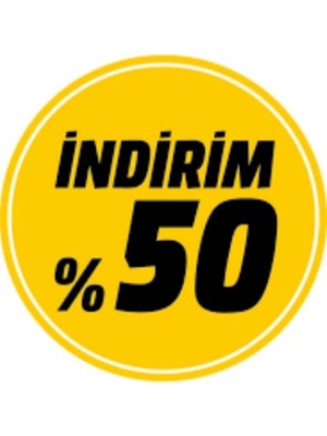 Mağaza Dönkartı %50 Indirimii Yazılı Çift Yön Baskılı Dönkart