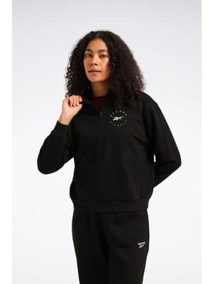 Reebok Q3 Ide Ft Mıdlayer Siyah Kadın Sweatshirt