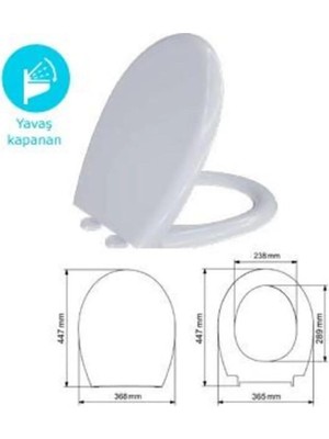 Leylak Amastisörlü Klozet Kapağı