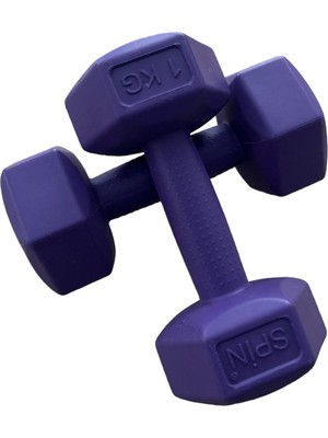 Ckspor  2'li Dambıl Seti 1 kg x 2 Adet Plastik Dambıl Ağırlık Seti  Köşeli