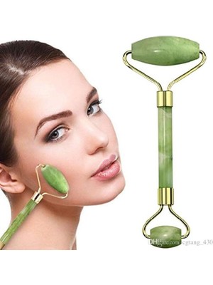 BarkoFix Doğal Çift Taraflı Yeşim Taşı Masaj Aleti  Yeşim Taşı Yüz Masaj Aleti
