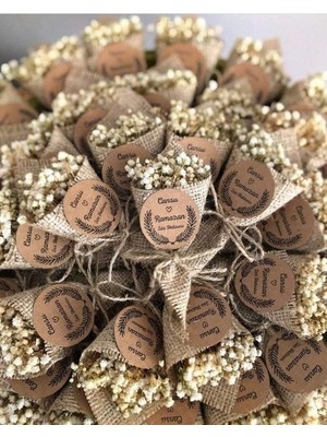 Buket Cipso Nikah Şekeri Nişan Söz Kına Hediyelik Magnet Li 35'li