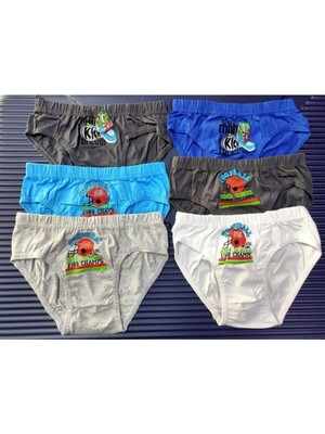 Erkek Çocuk Baskılı Külot 6 Adet