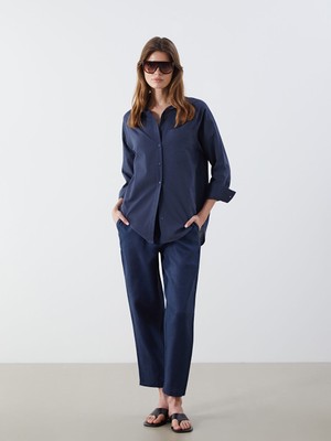 Lc Waikiki Yeni Sezon Beli Lastikli Keten Kadin Pantolon - S5O265Z8