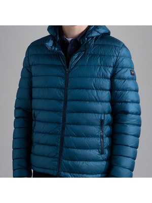 Erkek Marka Logolu Uzun Kollu Rahat Mavi Ceket 13312310-432