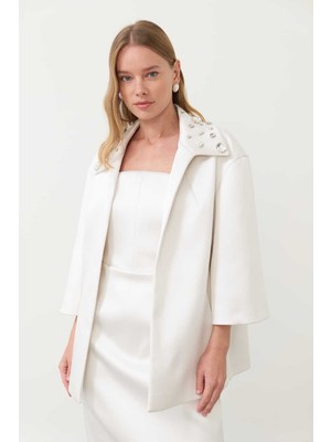 Yakası Taş Işlemi Saten Kap Kemik K2416306_019