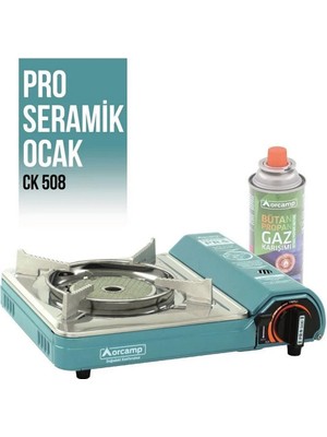 Orcamp Tekli Seramik Pro Portatif Ocak Mavi