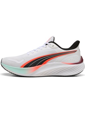 Puma 31077817 Pounce Lite Puma White-Glo Beyaz - Kırmızı Kadın Koşu Ayakkabısı