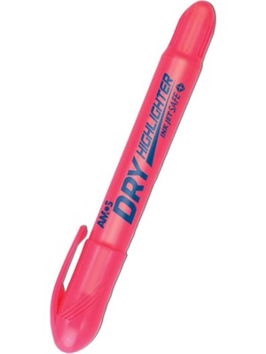 Amos Hld Dry Highlighter Jel Fosforlu Kalem, Pembe