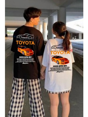 Toyota Supra Retro Baskılı T-Shirt