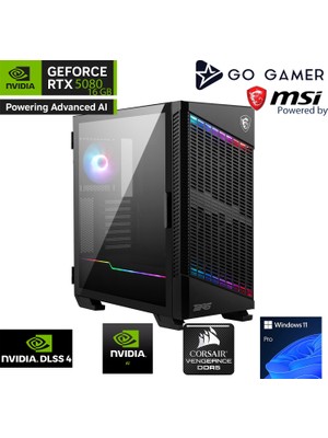 Go Gamer U173 Intel Core Ultra 9 285K / 64GB DDR5 5600Mhz / 1TB SSD / RTX 5080 16GB / 360mm Sıvı Soğutma / Windows 11 Pro Masaüstü Bilgisayar