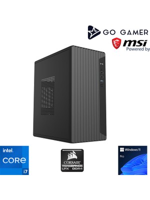 Go Gamer S604 Intel Core i7 13700F / 16GB 3200MHz / 1TB SSD / RX550 4GB / Windows 11 Pro Masaüstü Bilgisayar