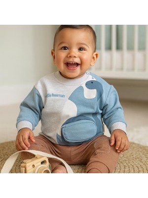 Dino Omuzdan Çıtçıtlı Şardonlu Kışlık 2li Takım