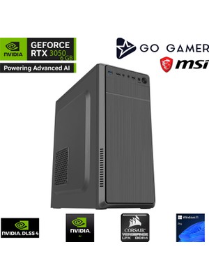 Go Gamer S609 Intel Core i7 13700F / 32GB 3200MHz / 512GB SSD / RTX3050 6GB / Windows 11 Pro Masaüstü Bilgisayar