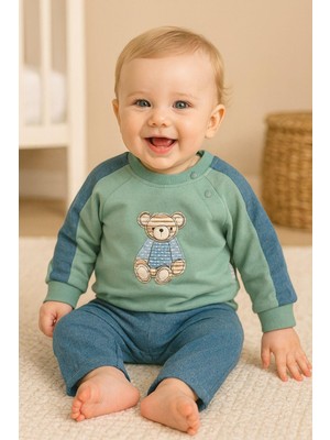 Algeria Bear Detaylı Omuzdan Çıtçıtlı Takım