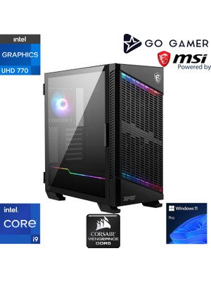 Go Gamer CR44 Intel Core I9 14900K / Z790 / 64GB Ddr5 6000MHZ / 2tb 14700-14000MB-SN Nvme Gen5 SSD / 360MM Sıvı Soğutma / Windows 11 Pro / Cpu Render Iş Istasyonu