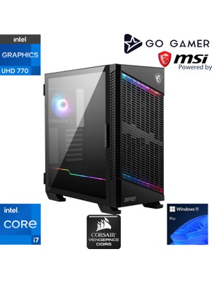Go Gamer CR41 Intel Core I7 14700K / Z790 / 256GB Ddr5 5600MHZ / 2tb 14700-14000MB-SN Nvme Gen5 SSD / 360MM Sıvı Soğutma / Windows 11 Pro / Cpu Render Iş Istasyonu