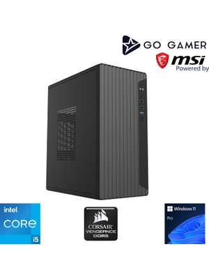 Go Gamer S289 Intel Core I5 14400 / 16GB Ddr5 5200MHZ / 1tb Nvme SSD 5000-3600MB-SN Gen4 / Windows 11 Pro Masaüstü Bilgisayar