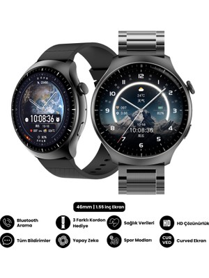 Harvox Watch Hx-4 Pro Akıllı Saat Apple iPhone ve Android Tüm Telefonlara Uyumlu