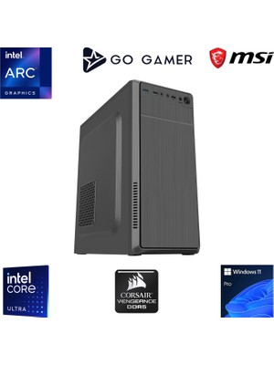 Go Gamer U04 Intel Core Ultra 5 225 / 32GB Ddr5 5200MHZ / 512GB M.2 SSD / Windows 11 Pro Iş Bilgisayarı