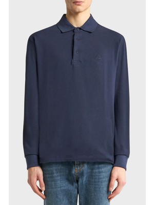 Etro Logolu % 100 Pamuk Regular Fit Düğmeli Polo Yaka Sweat Erkek Sweat MRMD0013 AJ264 B0387